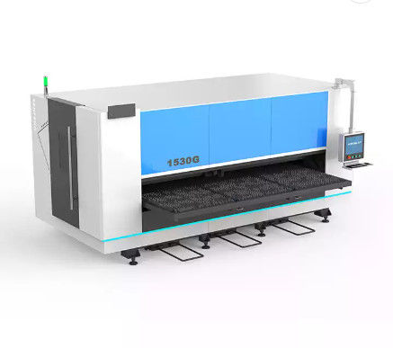 একক টেবিল সহ 2000W / 3000W CNC ফাইবার লেজার কাটার মেশিন