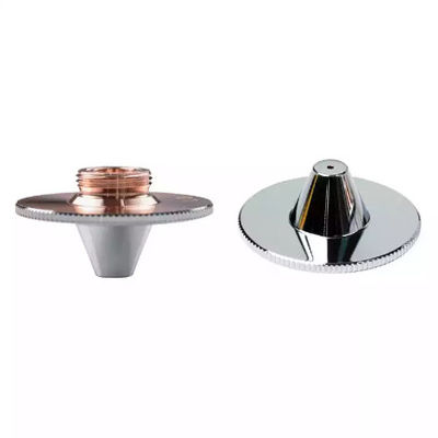 ক্রোম ধাতুপট্টাবৃত Dia 32mm লেজার কাটিং অগ্রভাগ লেজার কাটিং মেশিন যন্ত্রাংশ